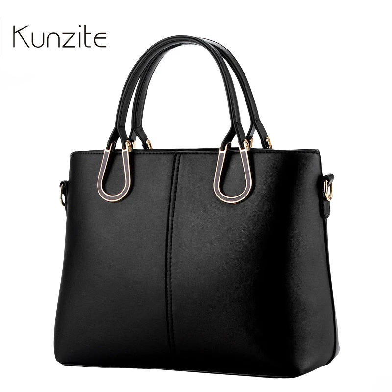 Luxury Women Designer Leather Handbags Ladies Organizer Shoulder Bag Big Black Crossbody Bag ...