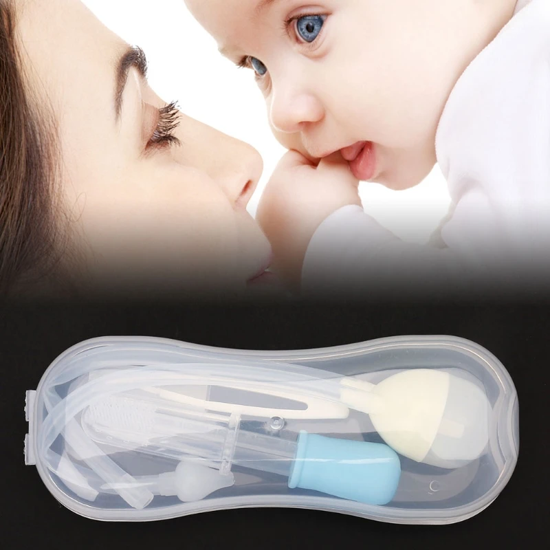 4Pcs Newborn Baby Care Kit Healthcare Nasal Aspirator Dropper Feeder Nursing Kit