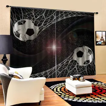 

sport ball curtains 3D Blackout Window Curtains For Living Room office Bedroom Drapes Cortinas