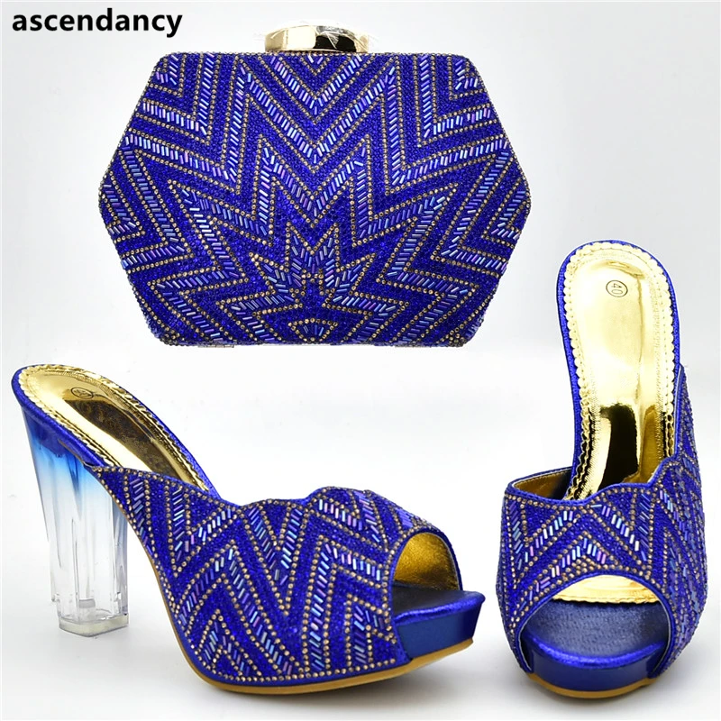 Correspondre Ensemble Sacs Chaussures pourpre rouge Nigérian bleu Bleu Dernières Sac Couleur Dames À Femmes or De Noir Mariage Italiennes Et Pour nqF84vYw