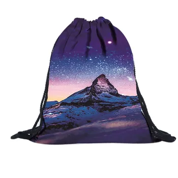 

Backpack Drawstring Unisex Backpacks 3D Printing Bags Drawstring Backpack Women Print Bags Mochila #LR2