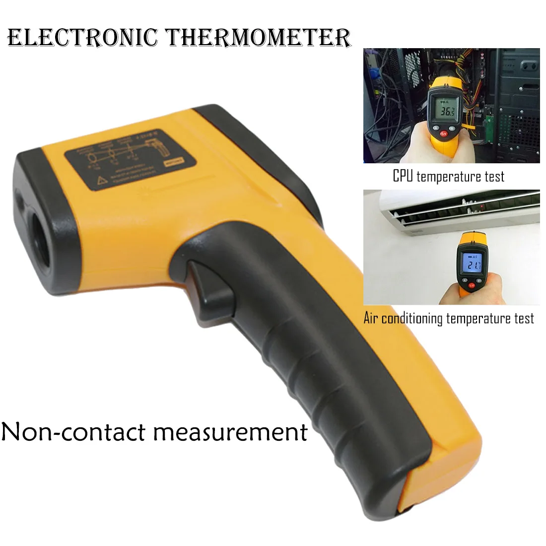 

GM320 Laser LCD Digital IR Infrared Thermometer Temperature Meter Gun Point -50~380 Degree Non-Contact Thermometer