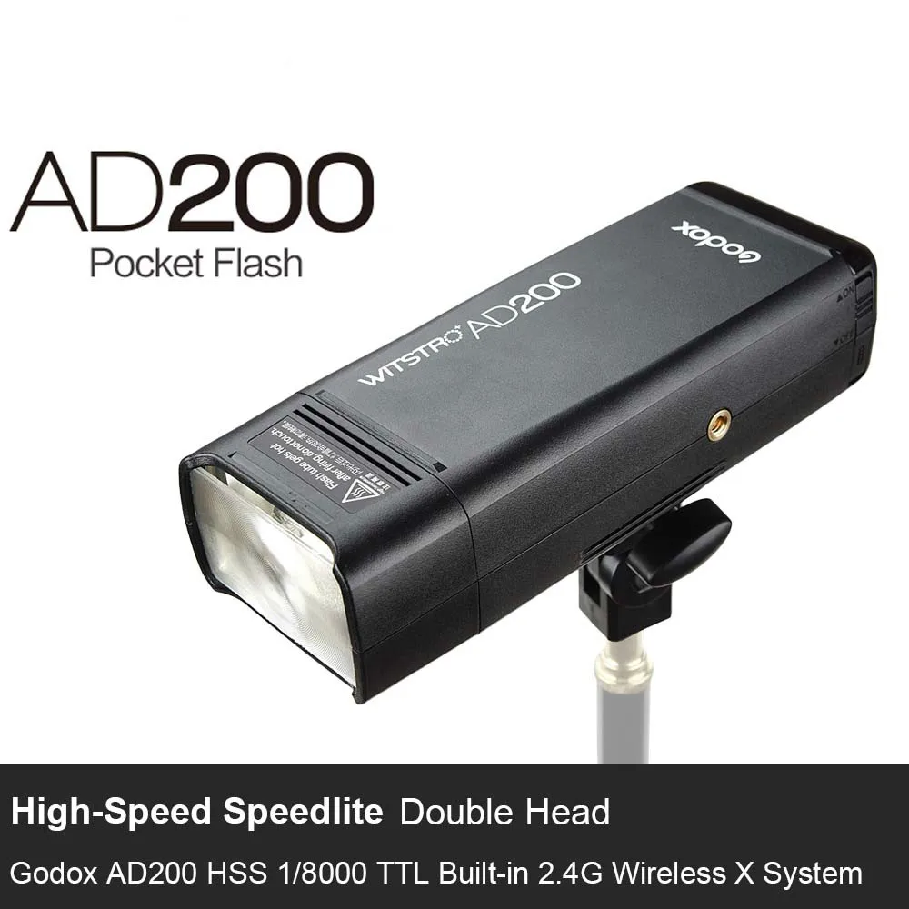 AD200 TTL 2 4G Вспышка для фотокамер Speedlite HSS 1/8000 сек карманная вспышка светильник с