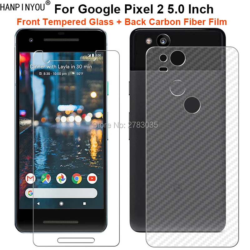 Для Google Pixel 2 Pixel2 5 0 &quot1 комплект = мягкая задняя пленка из углеродного волокна +