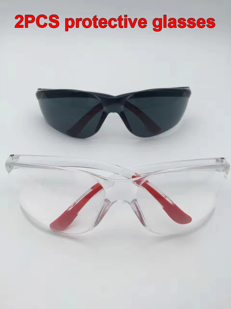 2PCS high quality protection goggle dust proof Shockproof Anti UV