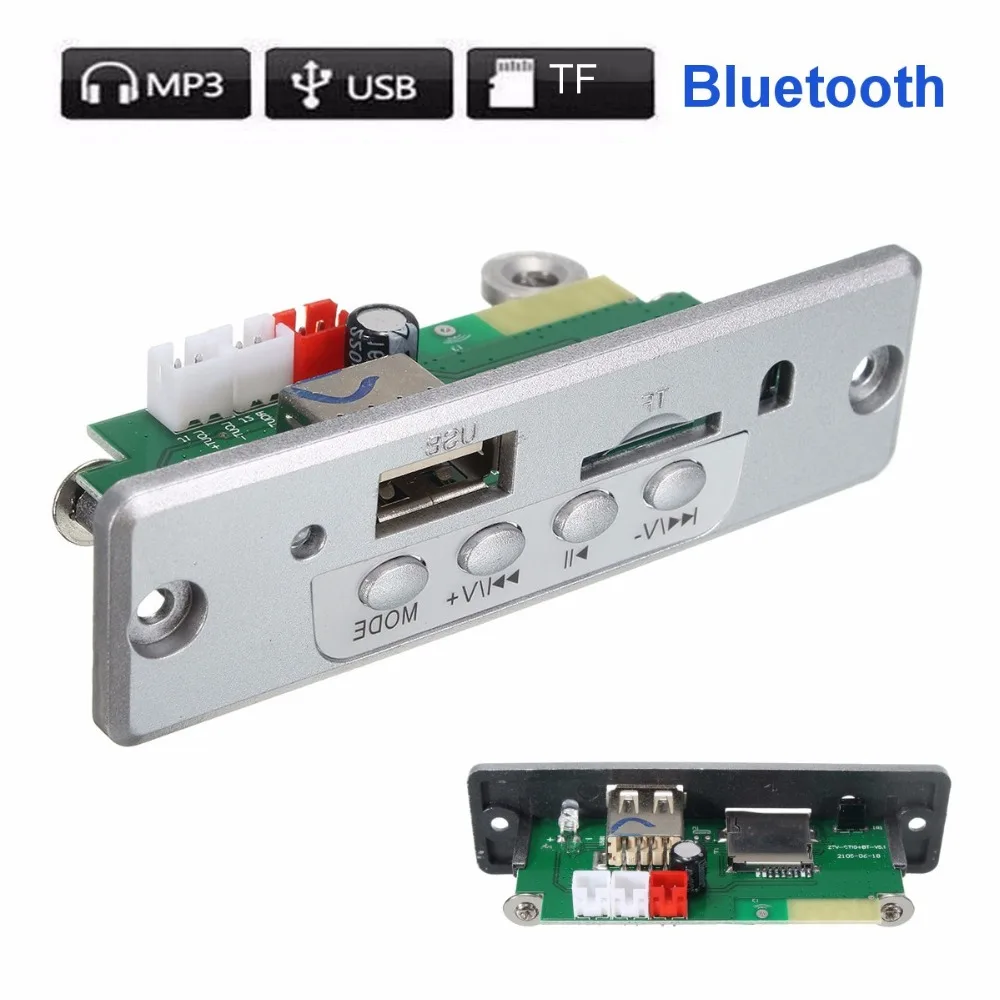 YKSO  Bluetooth MP3 Decoder Board Silver Color DC5V MP3 Players Accessories Mini Wireless Car Audio Amplifier MP3 Decoder      (1)