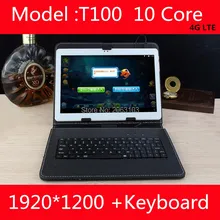 10 inch tablet PC Android 7.0 smart phone call 3G 4G LTE Deca core 1920×1200 RAM 4GB ROM 64GB Dual SIM tablets Pcs WiFi 10 cores
