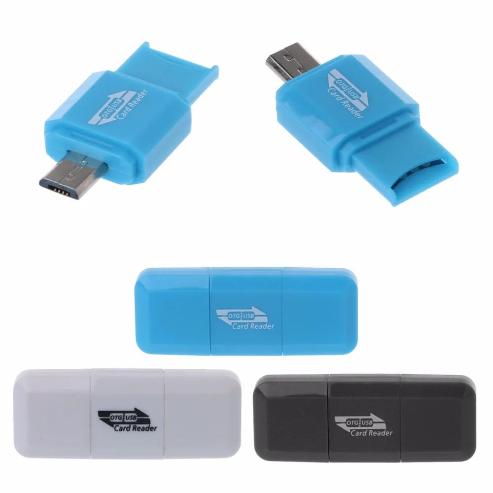 Многофункциональный 2 в 1 USB OTG картридер Универсальный USB TF SD для Android-смартфон Планшетные ПК карт серии 3 цвета C26