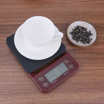 

Portable LCD Digital Electronic Scale 3kg/0.1g 5kg/0.5g Kitchen Scale Home Bar Coffee Weighing Scale with Timer Jewelry Scale