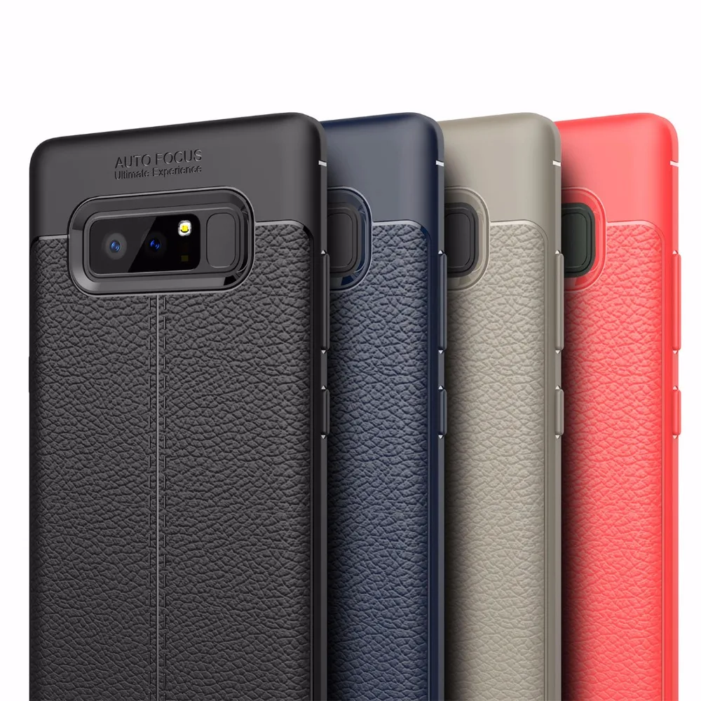 

For Samsung galaxy Note 8 cases cover For Samsung Note 8 Note8 Luxury Silicone Leather black capas galaxy note 8 back cover