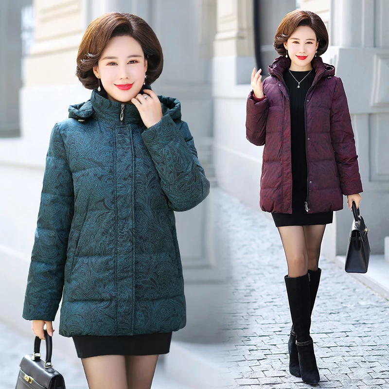 2018 Women Duck Down Jacket Winter Plus Size 6XL Long Sleeve Parka Hooded Zipper Thick Warm Female Coats Pockets Snow Outwear
