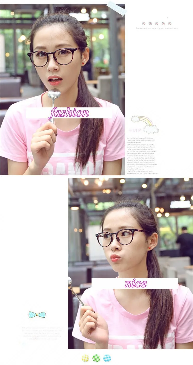 2016 Brand Design Fashion Women eyeglasses Computer Vintage Eye Glasses spectacle Frame For Women Optical Frame Oculos De Grau (9)
