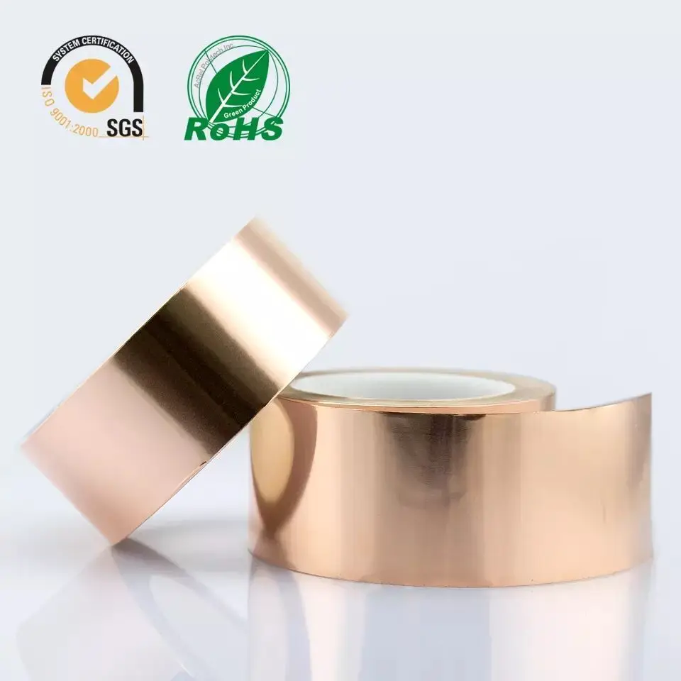 

Free shipping 30M*0.06mm Single Electric Conduct Self-Adhesive Copper Foil Tape for Magnetic Radiation Electromagnetic Wave