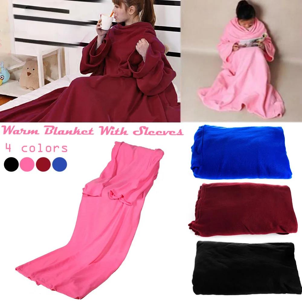 Us 9 76 20 Off Creative Warm Blanket With Sleeves Thicker Spring Autumn Winter Wearable Keep Fleece Seen On Tv Sofa Blankets In Us 9 76 20 Off Creative Warm Blanket With Sleeves Thicker Spring Autumn Winter Wearable Keep Fleece Seen On Tv Sofa Blankets In