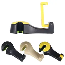 E-FOUR Car Back Seat Clip Fastener Hanger + Phone Holder ABS Metal Rod Arm Hook Bags Coat Hanger Hidden Fashion Car Phone Holder e four car coat hanger car abs seat back clip clothes suit jacket slip hanger fashion car vehicle fastener back seat coat hanger