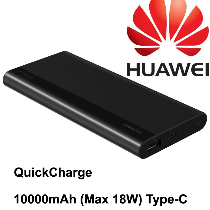 Последний HUAWEI power Bank с входом type C Dual USB A 10000mAh Max 18W быстрая двухсторонняя зарядка