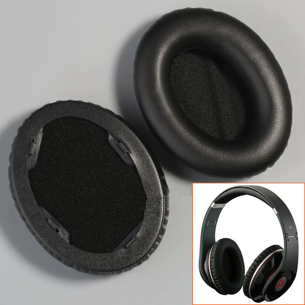 Black Replacement Earpads Ear Pads Cushions for Beats By Dr Dre Studio Headphone