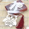 Marcapaginas Owl Book Markers Birds With Tassels Metal Bookmark Stationery For Kids Gift ► Photo 2/5