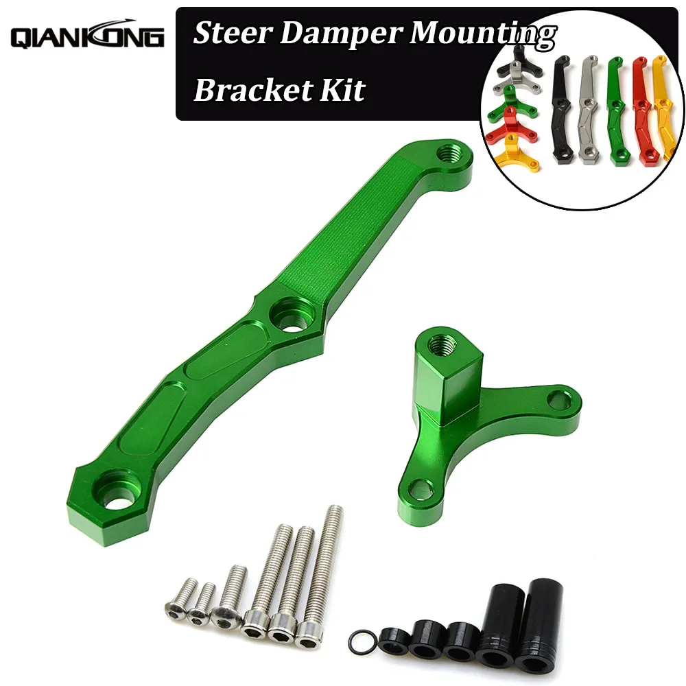 

For Kawasaki Z800 Z 800 2013-2018 2017 2016 2015 Motorcycles CNC Damper Steering Stabilizer Bracket Steady Mount Support Kit