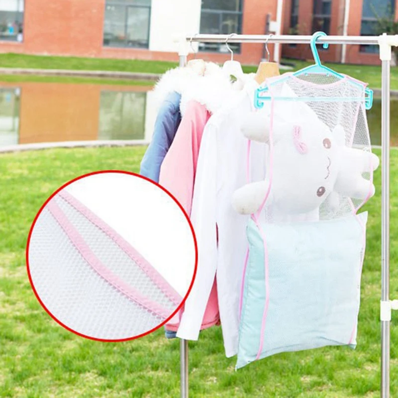 3 шт. Сетчатая Сумка для сушки подушек вешалка для белья многофункциональная подушка сумка игрушечная печать шкаф висячая сумка для хранения на выход