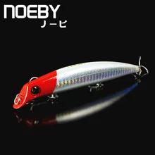 NOEBY 1 шт Рыбалка приманки 120 мм/16г 0-0.9 м плавающей ГОЛЬЯН Жесткий Бионический приманки vmc тройниками длинный выстрел спиннингом НБЛ 9029