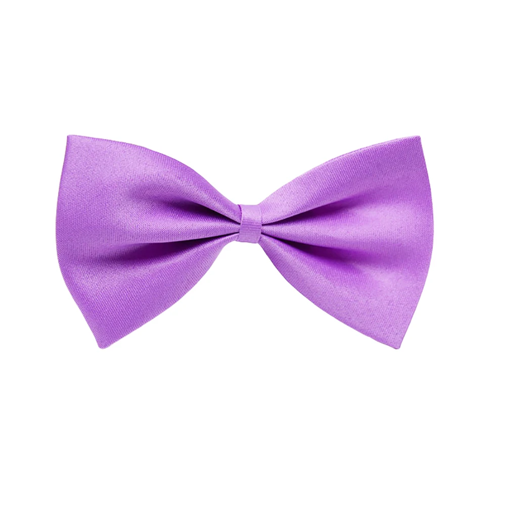 Сплошной цвет детская Бабочка Регулируемый галстук бабочка вечерние реквизит для фотосъемки - Цвет: Фиолетовый
