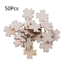 50 шт лазерная резка деревянная головоломка украшение деревянная форма ремесло Свадебный декор