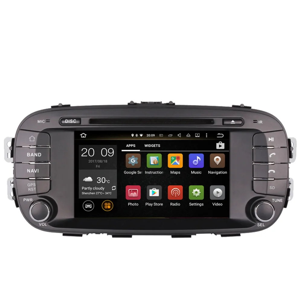 Top 2 Din Android 7.1/8.0 Car GPS Navigation Bluetooth Multimedia Player For Kia Soul 2014- Auto Radio Stereo Head Unit WIFI 3G 3 Top 2 Din Android 7.1/8.0 Car GPS Navigation Bluetooth Multimedia Player For Kia Soul 2014- Auto Radio Stereo Head Unit WIFI 3G 3