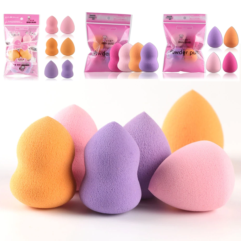 

MAANGE 4/6Pcs Beauty Mixed Makeup Sponges Foundation Puff Multi Shape Sponges Cosmetic Tools Kit Freeshipping