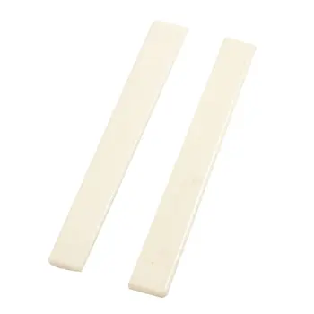 

HOT 8X 2 Pcs Spare Part Beige Plastic Bridge Saddle Nut for Classical Guitar