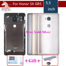 Чехол для huawei Honor 5X X5 GR5, задняя крышка, чехол на заднюю дверь, чехол на полную батарею, панель для замены с логотипом