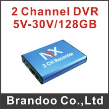 Mini 2CH cctv DVR Video Recorder with photograph Support 128GB SD Card BD-302 from Brandoo