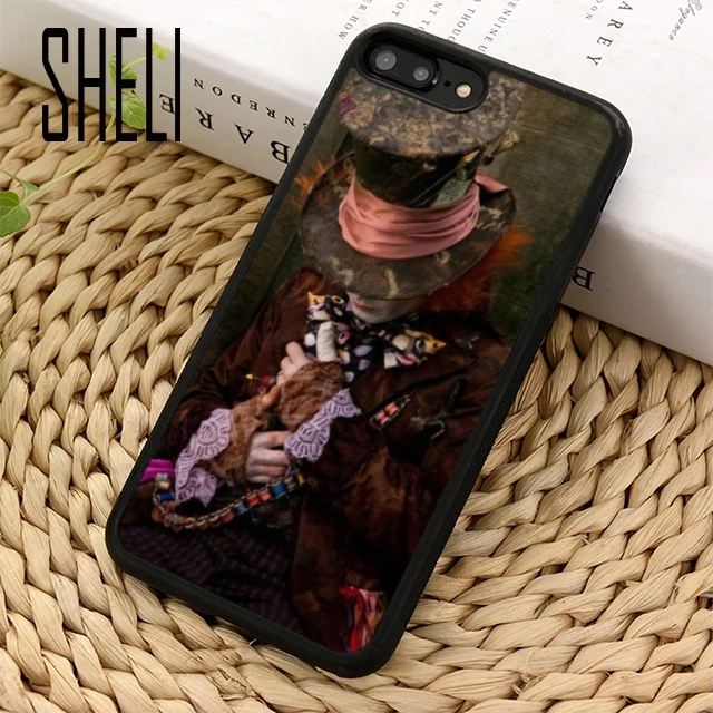 SHELI Mad Hatter Johnny Depp Phone Case Cover For iPhone 6 6S 7 8 Plus X XR XS max 5 5S SE Samsung Galaxy S6 S7 edge S8 S9 |