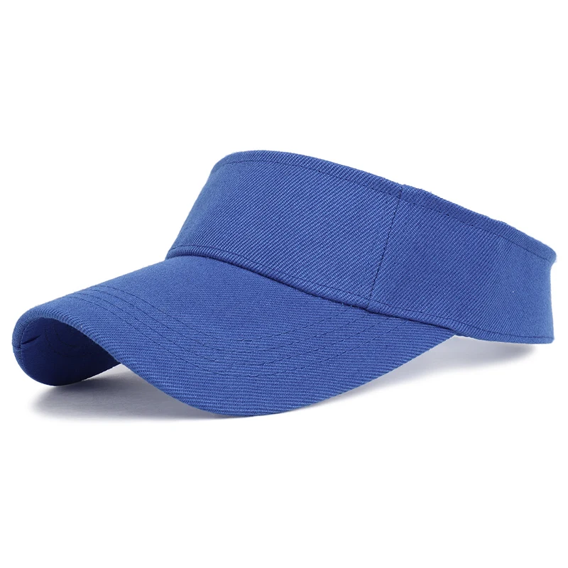 Весенняя летняя спортивная солнцезащитная Кепка для мужчин и женщин, регулируемый хлопковый козырек с защитой от ультрафиолета, верхняя пустая солнцезащитная Кепка для тенниса и гольфа - Цвет: Blue
