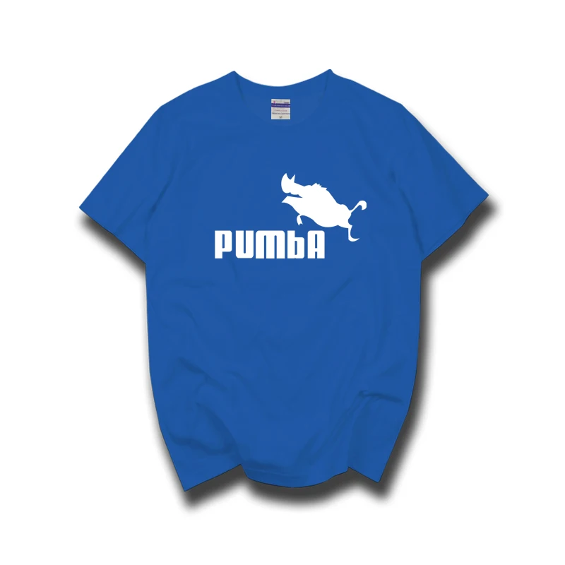 Забавная футболка homme Pumba для мужчин красивая из 100% хлопка на лето 2019|t shirt homme|t