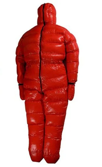 По индивидуальному заказу 2000 г белый гусиный пух заполнения сиамские пуховая куртка полярное приключение Термальность удлиненный ансамбль комплект открытый Cmaping спальный мешок - Цвет: Red