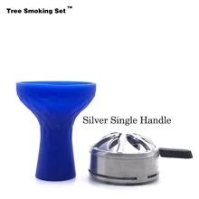 Кальян Caloud силиконовая синяя чаша наргиле курительная трубка-кальян аксессуары Cachimba алюминиевая подача Chicha подарок TWAN0356