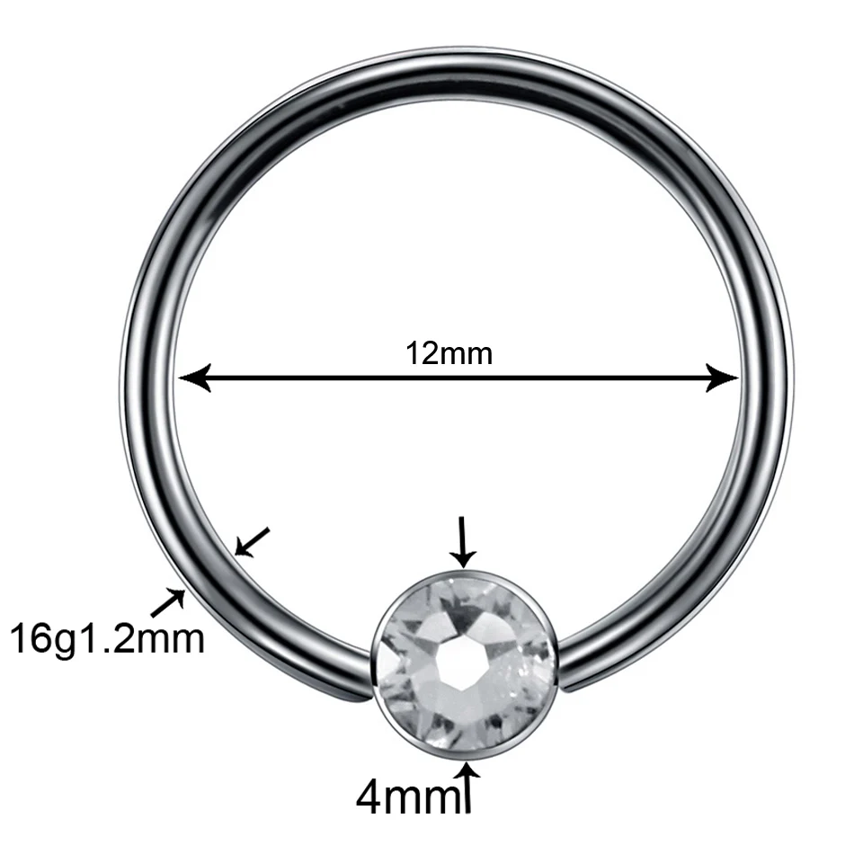1 шт. G23 Титан нос шпильки, украшение для пирсинга языка Пирсинг Уха плененное кольцо киска кольцо в форме подковы сосок, Вагина пирсинг