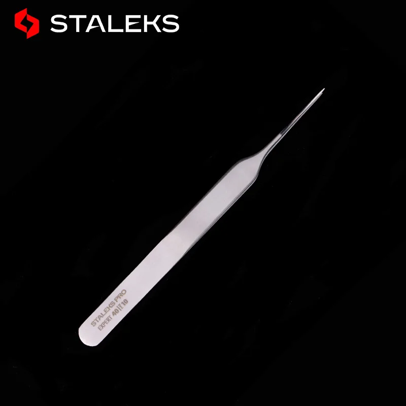 Staleks Pro 4010 Tweezers Eyelash Grafting Flowering Essential Tweezers Anti Static High