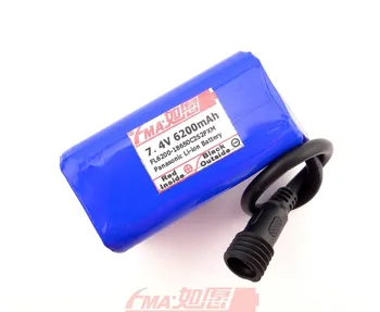 

Japan 18650A 7.4V 6200mAh Li-ion battery 4*3100mAh cells to 2S2PX w/PCM in