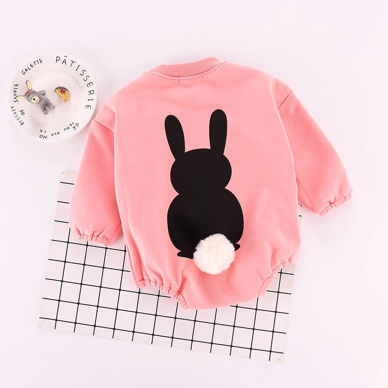 Infantil/модное боди для малышей; повседневная детская одежда из хлопка для мальчиков и девочек; милое боди с рисунком кролика; Новинка года; стильная одежда