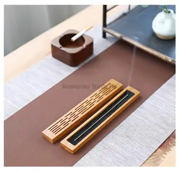 

Elegant Incense Burner Bamboo Stove Ornament Buddha Supplies Coil Stick Holders,for Teahouse Living Room Temple Claming Aroma