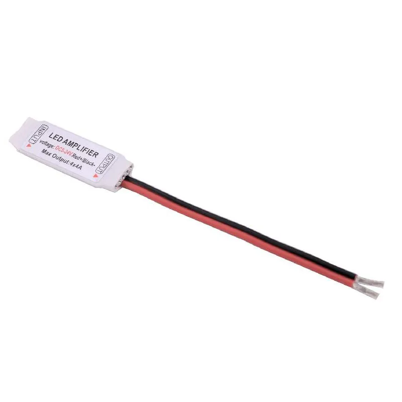 DC 12V 24V светодиодный Усилитель RGB/RGBW один Цвет контроллер Мощность аксессуары для