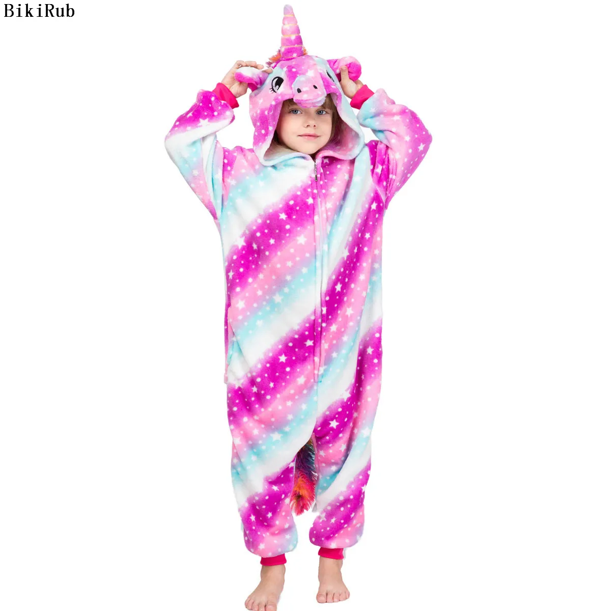 

Newest Children Pajamas Unisex Winter Sleepwear Boys Onesies Girls Pajama Set Kigurumi Unicorn Pegasus Animal Pyjama Kids Pijama