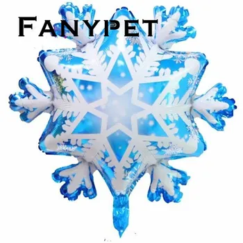 

10/50pcs Merry Christmas snowflake foil balloons ice Snow Queen Princess ballon Christmas party decorations kids toys supplies