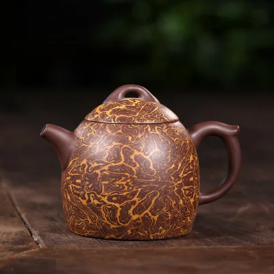 

240cc Yixing purple sand raw mud Qin Quan master all hand bubble teapot
