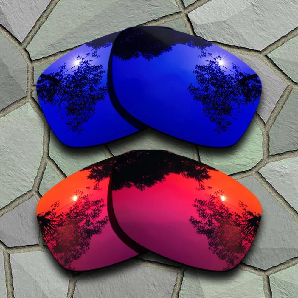 Violet Blue&Violet Red Sunglasses Polarized Replacement Lenses for
