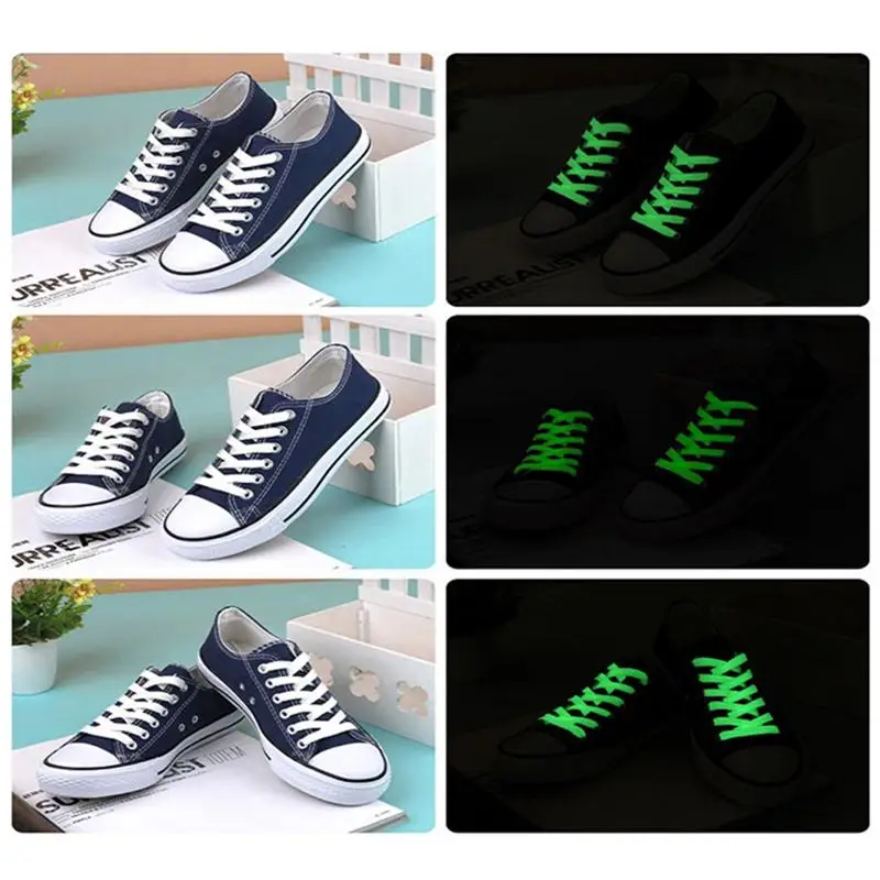 Light Up LED Luminous Shoelaces Flash Party Skating Glowing Shoe Laces