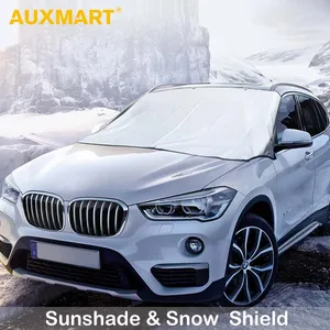 AUXMART Универсальный Fit автомобильный Зонт крышка снег лед щит для лобового стекла зима лето автомобиля переднее окно ветрового стекла чехлы - изображение