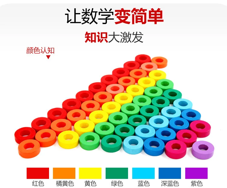 Деревянные Монтессори Oyuncak цифровой формы совпадающие 3 в 1 Набор цилиндрические кубики для обучения игрушка обучающая Развивающая игра Brinquedos